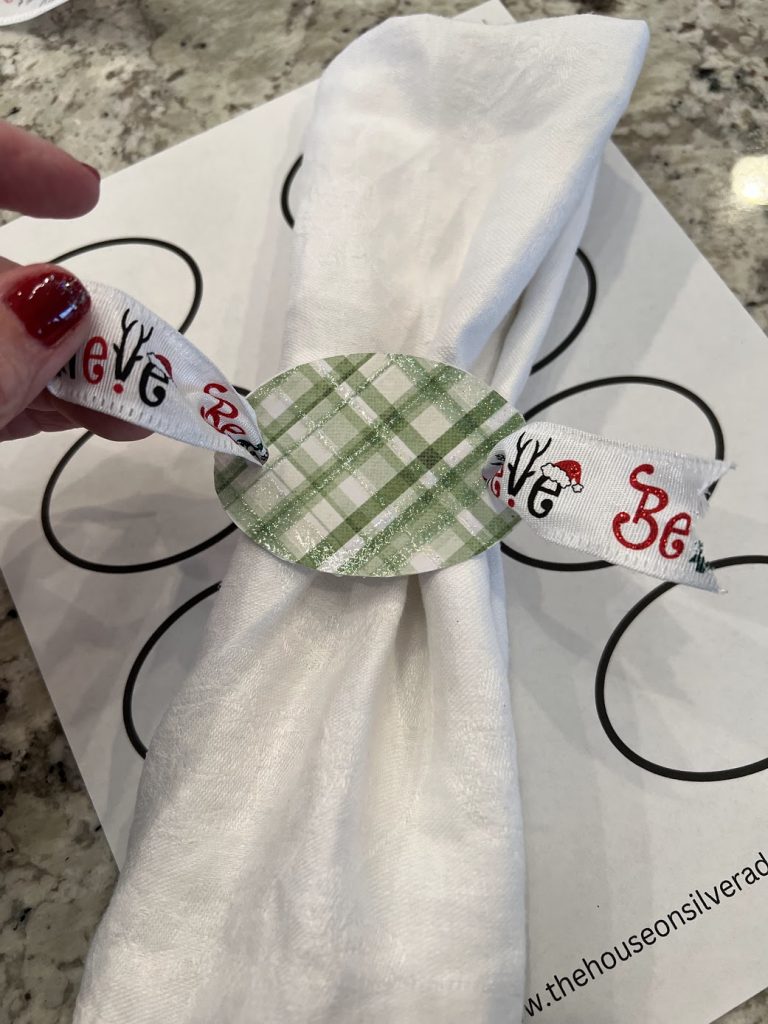 Easy DIY Christmas Napkin Rings [Free Printable]