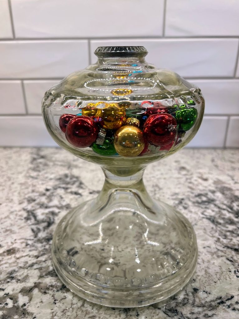 Vintage oil lamp base