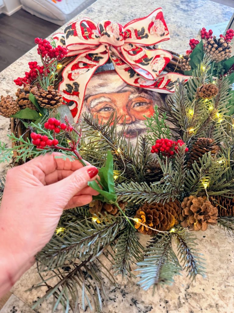 DIY Santa Wreath